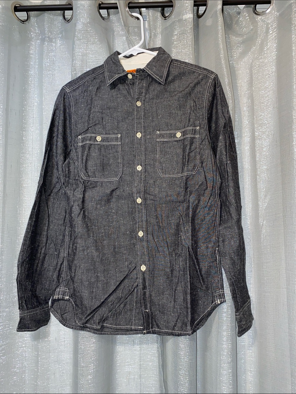 Alex Mill Black Button-Down Denim Shirt
